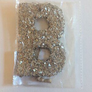 NWT Chunky Gold Glitter Letter 'B' Hanging Alphabet Sign Michaels Home Decor NEW